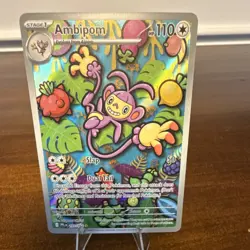 Pokemon Ambipom Full Art Holo 110 HP 107/094 Phantasmal Flames Illustration Rare - Image 1