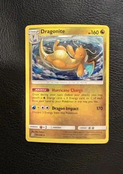 Dragonite 151/236 - Cosmos Holo Costco Exclusive Unified Minds Pokemon TCG NM - Image 1