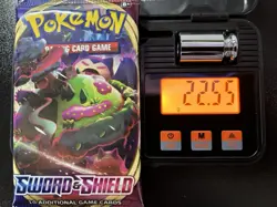 Pokemon Sword and Shield Base Set Booster Pack Sealed 22.55g 3.69mm Heaviest! - Image 1