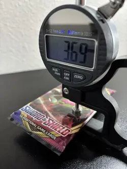 Pokemon Sword and Shield Base Set Booster Pack Sealed 22.55g 3.69mm Heaviest! - Image 3
