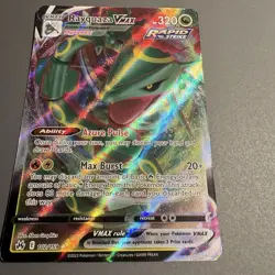 Pokemon TCG Rayquaza VMAX Holo Ultra Rare Card Crown Zenith 102/159 - Image 1