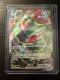 Pokemon TCG Rayquaza VMAX Holo Ultra Rare Card Crown Zenith 102/159 - Image 3