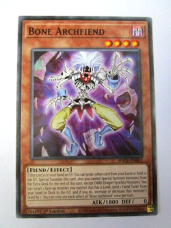 Yugioh! Bone Archfiend Sdck-En003 Common 1st Ed Near Mint!! - Image 1