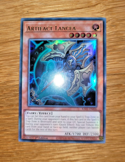 Yugioh Artifact Lancea RA01-EN006 Ultra Rare English 1st Edition - Image 1