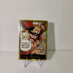 One Piece Don!! Card Gol D. Roger Gold ENGLISH OP13 Carrying on His Will - Image 1
