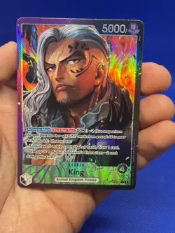 One Piece Two Legends King OP08-057 Parallel Alternate Alt Art Leader NM - Image 2