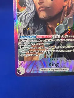 One Piece Two Legends King OP08-057 Parallel Alternate Alt Art Leader NM - Image 5