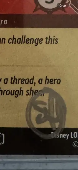 2023 Disney Lorcana Mickey Mouse Brave Little Tailor D23 Promo signed by Hartley - Image 4