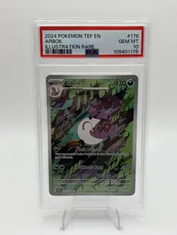 2024 Pokemon Arbok Illustration Rare Temporal Forces 176/162 PSA 10 - Image 1