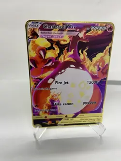 Charizard VMAX HP999999 Metal POKEMON collectible Game Card Gift！ - Image 5