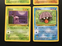 4x Old Pokemon Card Bundle - Vintage 1999 WOTC Fossil TCG Cards - Image 3