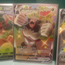 Pokemon VMAX & V Card Lot of 5 - Rillaboom V & V MAX 5 Cards FULL ART ALT. - Image 3