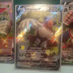 Pokemon VMAX & V Card Lot of 5 - Rillaboom V & V MAX 5 Cards FULL ART ALT. - Image 4