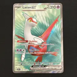 Pokemon TCG Surging Sparks Latias EX Full Art Rare Card 220/191 - Image 1