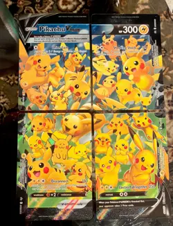 Pikachu V-Union [Set of 4] SWSH: Sword & Shield Promo Cards Holo - Image 1