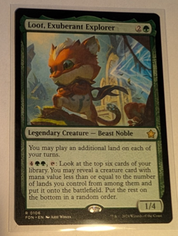 Loot, Exuberant Explorer - Magic the Gathering - Foundations R0106 - Pack Fresh! - Image 1