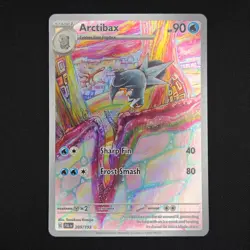 Pokemon TCG Card Arctibax 209/193 Paldea Evolved Illustration Rare Holo - NM - Image 1