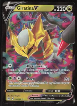 Pokemon TCG SWSH11: Lost Origin #130/196 Giratina V NM - Image 1