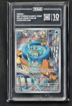 2024 POKEMON SCR EN-STELLAR CROWN #148 SQUIRTLE TAG 10 - Image 1