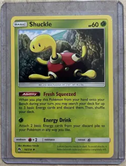 Shuckle 16/214 Pokemon Lost Thunder Regular Moderate Play - Image 1