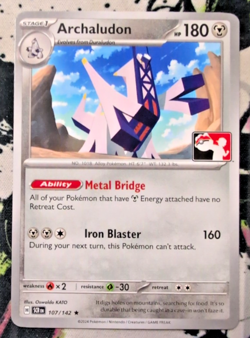 Archaludon 107/142 Pokemon Play! Prize Pack Series 6/7 - Image 1