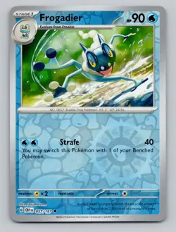 Reverse Holo Frogadier 057/197 Uncommon Obsidian Flames Pokemon - Image 1