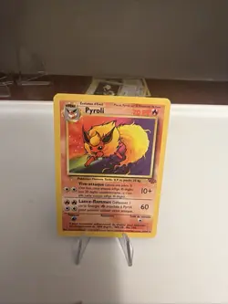 French Pyroli 19/64 Rare Non-Holo Jungle Set Flareon Pokemon LP - Image 3