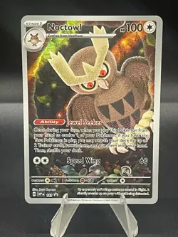 Pokemon TCG - Noctowl SVP 141 Black Star Promo Stellar Crown ETB Exclusive NM - Image 1