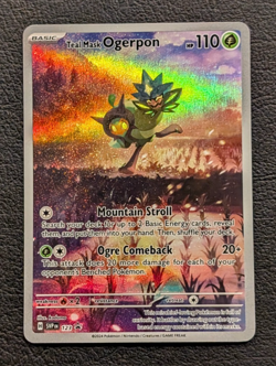 Pokemon Teal Mask Ogerpon SVP123 Scarlet & Violet Black Star Promo - Image 1