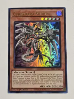 Cyberdark Wurm ALIN-EN027 Ultra Rare 1st Edition Yugioh Alliance Insight NM - Image 1