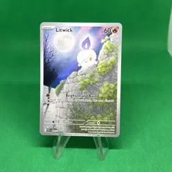 Litwick 101/086 Illustration Rare- Pokemon White Flare Holo SV ENGLISH - Image 1