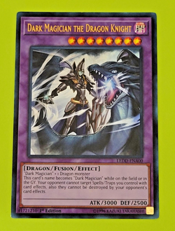 Yu-Gi-Oh Dark Magician the Dragon Knight 1st Edition Ultra rare LEDD-ENA00 - Image 1