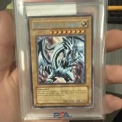 BLUE EYES WHITE DRAGON PSA 10 2009 YUGIOh Duelist League BLUE DL09-EN001 pop 7! - Image 3