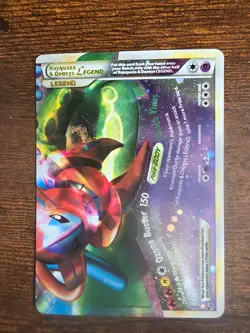 Pokemon Card Rayquaza & Deoxys Legend 90/90 Bottom Half HG Undaunted Full Art - Image 2
