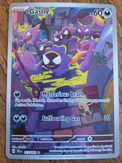 Pokemon Gastly 177/162 SV05 Temporal Forces Illustration Rare Holo Card - Image 1