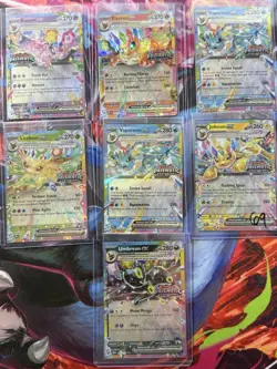 Pokemon TCG STAMPED Prismatic Evolutions Eeveelutions EX Promo Cards Set! SEALED - Image 1