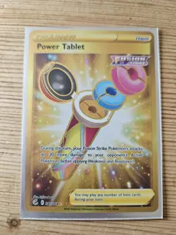 Power Tablet 281/264 Gold Secret Rare Pokemon Card Fusion Strike NM - Image 1
