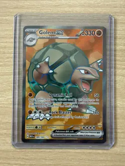 Pokemon TCG Scarlet & Violet Golem EX 189/165 Full Art Holo Card - NM / M - Image 4