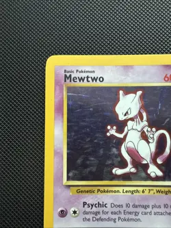 Mewtwo - 10/102 - Pokemon Base Set Unlimited Holo Rare Card WOTC MP - Image 3