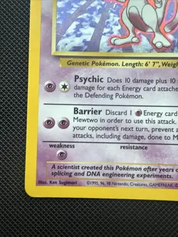 Mewtwo - 10/102 - Pokemon Base Set Unlimited Holo Rare Card WOTC MP - Image 5