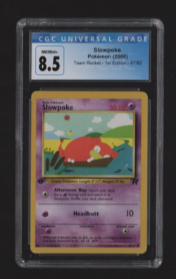 2000 Pokemon Slowpoke 67/82 Team Rocket-1st Edition Graded CGC 8.5 NM/Mint+ - Image 1