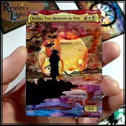 Isshin, Two Heavens as One Altered Art - Hand Painted MTG Alter - Magic - Image 1