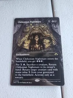 MTG Chthonian Nightmare (Borderless) Modern Horizons 3 N/M #M111 - Image 1