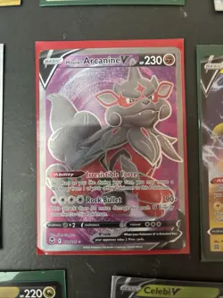 Pokemon Card Lot Of 8 Full Art And V Nm Condition With Acanine - Image 1