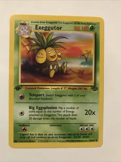 Exeggutor 35/64 Pokemon 1999 Jungle 1st Edition Card - Image 1