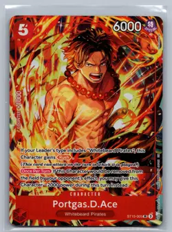 Portgas.D.Ace (Illustration Box Vol.5) SR One Piece Promotion Cards ST15-005 NM - Image 1