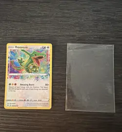 Pokemon Rayquaza Vivid Voltage 138/185 Amazing Rare Holo TCG Card - Image 3