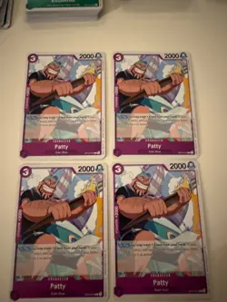 One Piece TCG Cards - (Playset) - 4x OP12-074 - Patty - C - Eng - Image 1