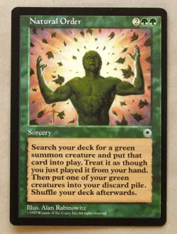 MTG NATURAL ORDER (X1) PORTAL NM Magic Card - Image 1