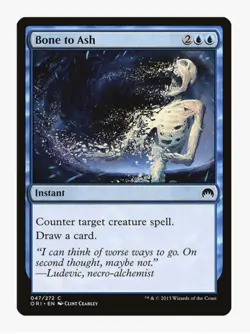 Bone to Ash | Magic Origins ORI | MTG | Counter Spell | Draw | Near Mint NM - Image 1